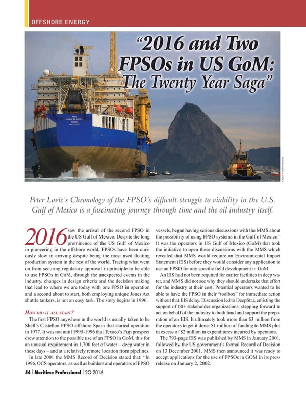 Maritime Logistics Professional Magazine, page 54,  Q2 2016