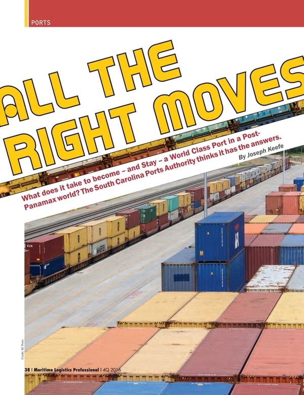 Maritime Logistics Professional Magazine, page 38,  Q4 2016