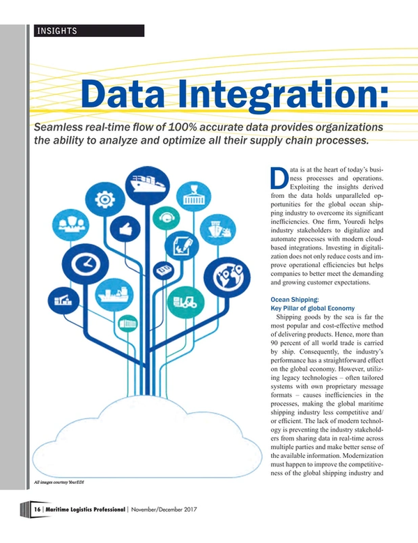 Maritime Logistics Professional Magazine, page 16,  Nov/Dec 2017