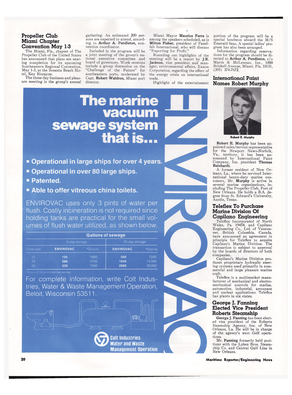 Maritime Reporter Magazine, page 18,  Apr 1974