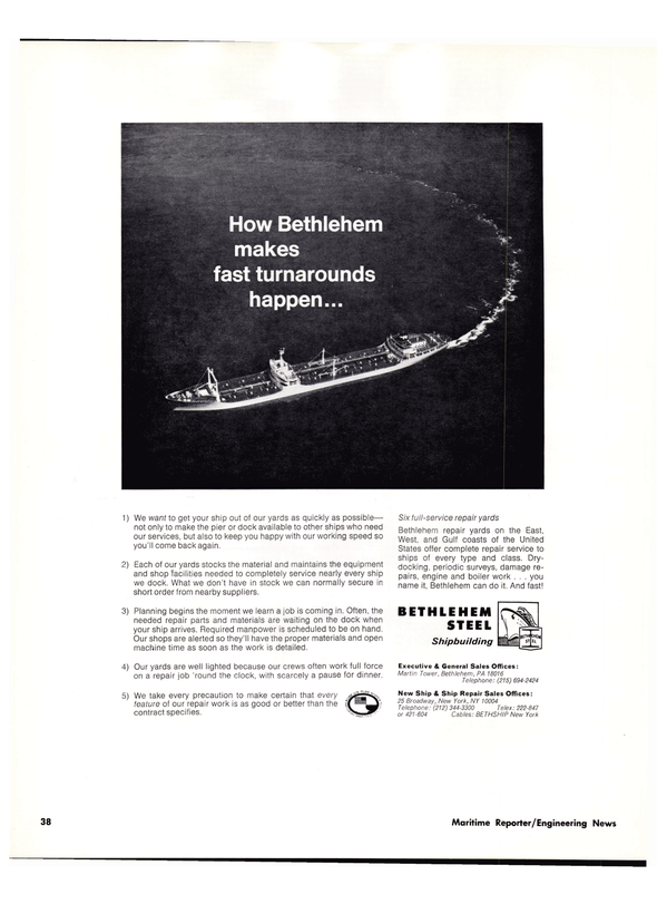 Maritime Reporter Magazine, page 36,  Apr 1976