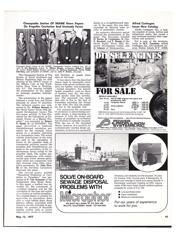 Maritime Reporter Magazine, page 37,  May 15, 1977