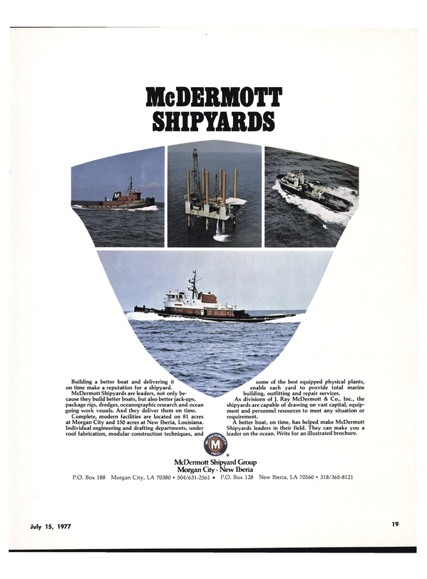 Maritime Reporter Magazine, page 17,  Jul 15, 1977