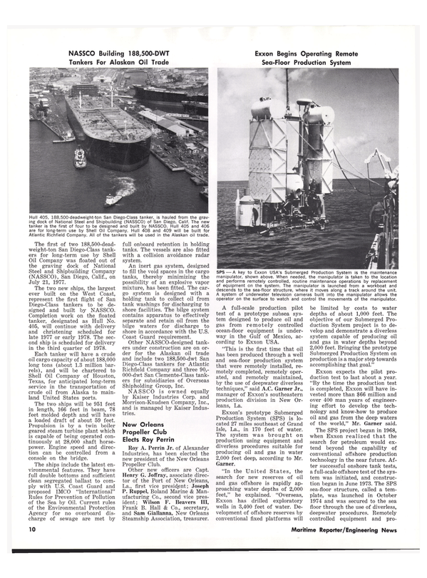 Maritime Reporter Magazine, page 8,  Sep 1977