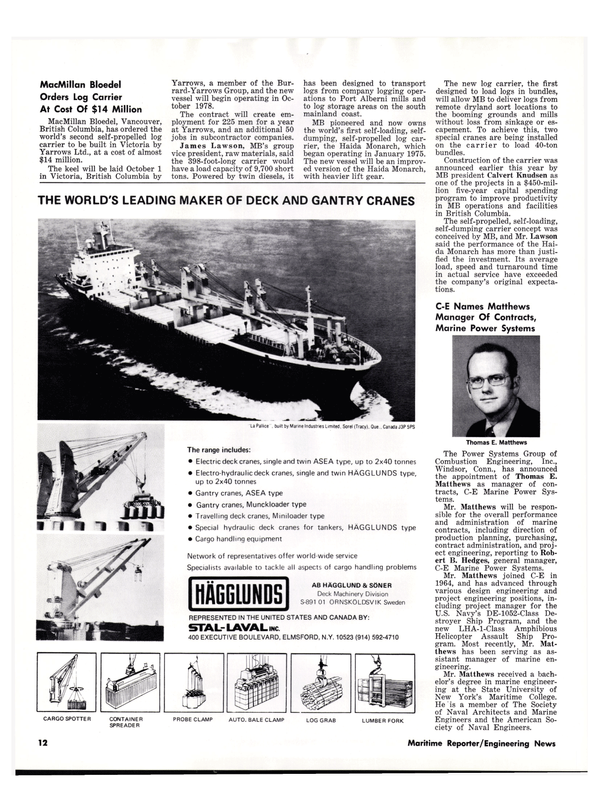 Maritime Reporter Magazine, page 10,  Sep 1977