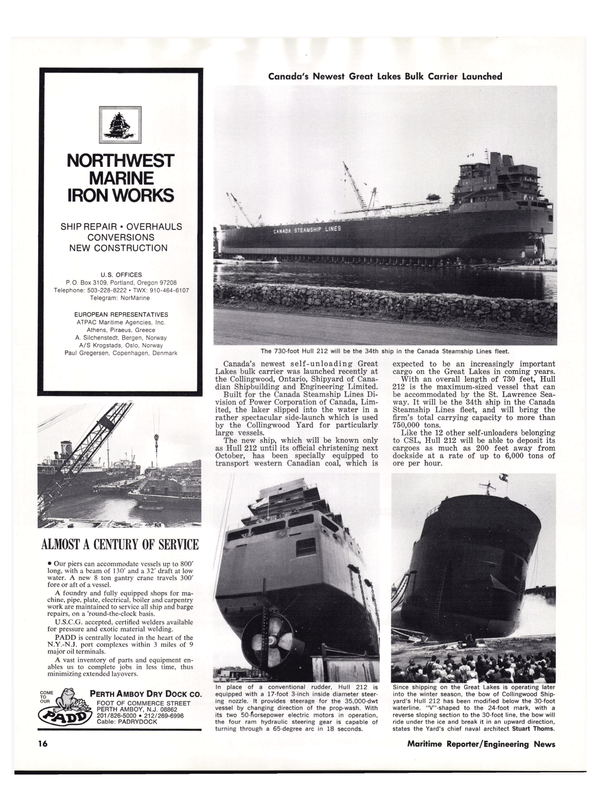 Maritime Reporter Magazine, page 14,  Sep 1977