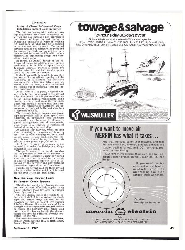 Maritime Reporter Magazine, page 37,  Sep 1977