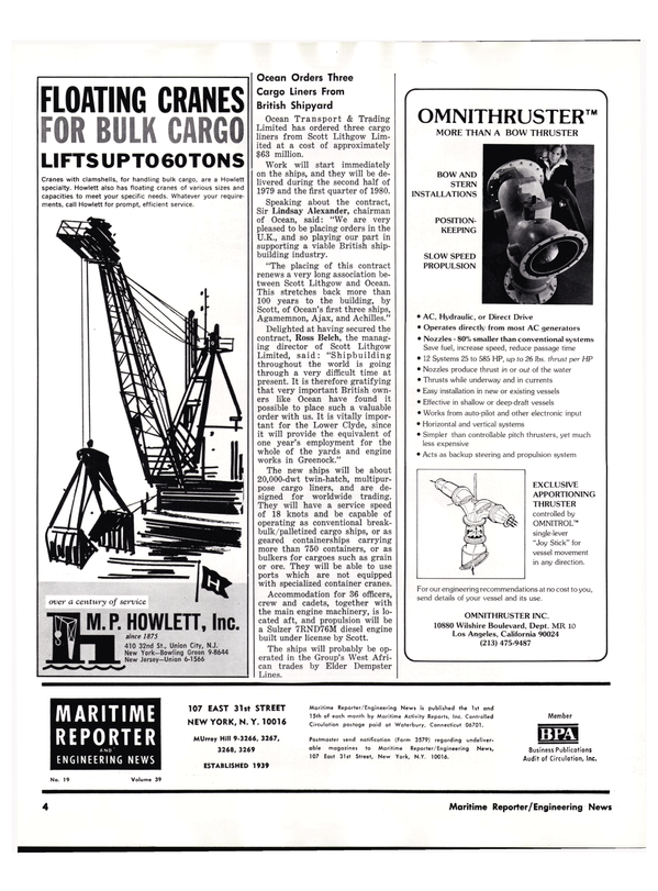 Maritime Reporter Magazine, page 4,  Oct 1977