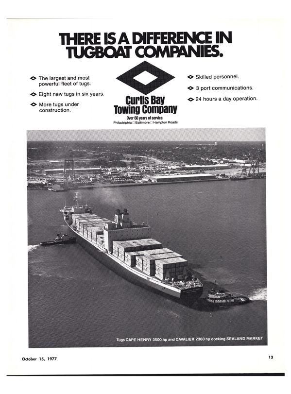 Maritime Reporter Magazine, page 11,  Oct 15, 1977