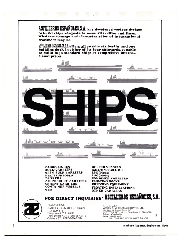 Maritime Reporter Magazine, page 10,  Dec 1977