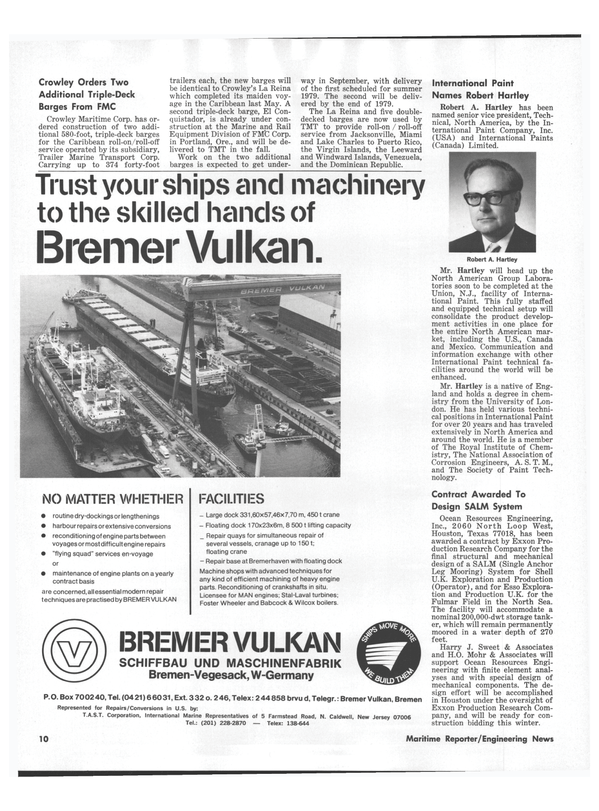 Maritime Reporter Magazine, page 8,  Aug 1978