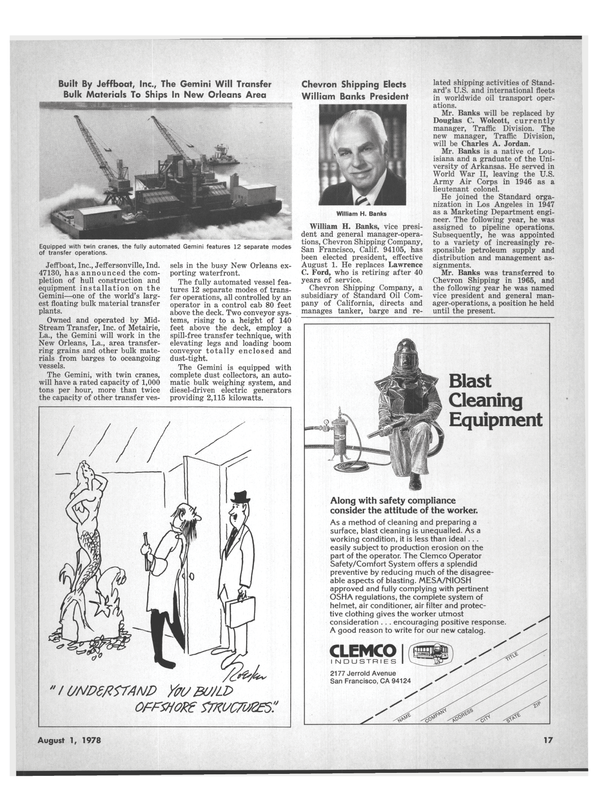 Maritime Reporter Magazine, page 15,  Aug 1978
