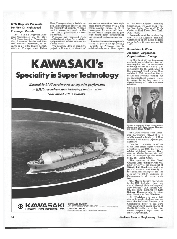 Maritime Reporter Magazine, page 22,  Aug 1978