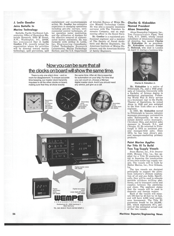 Maritime Reporter Magazine, page 24,  Sep 1978