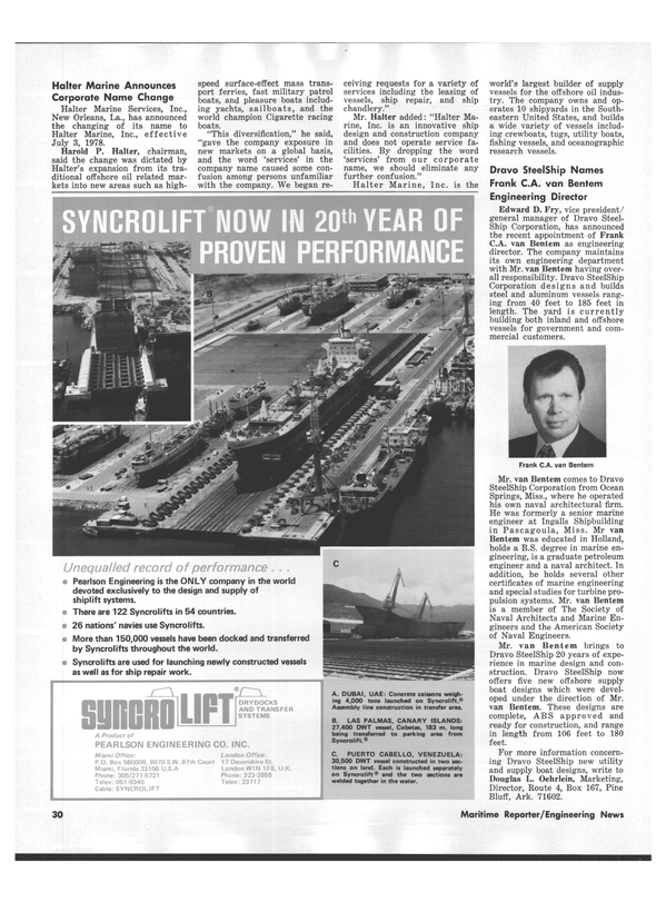 Maritime Reporter Magazine, page 28,  Sep 1978