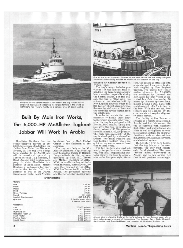 Maritime Reporter Magazine, page 6,  Oct 1978