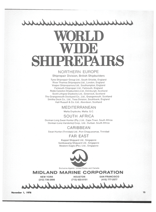 Maritime Reporter Magazine, page 15,  Nov 1978