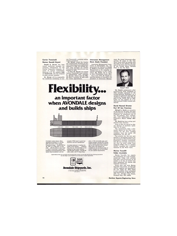 Maritime Reporter Magazine, page 12,  Nov 15, 1978
