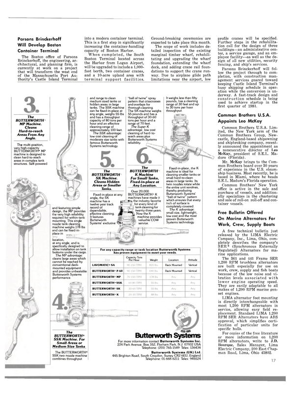 Maritime Reporter Magazine, page 17,  Feb 15, 1980