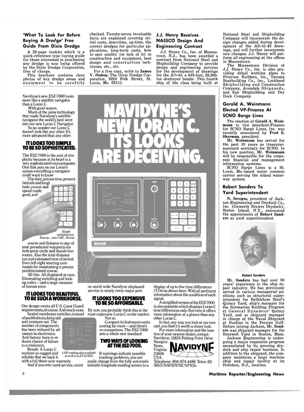 Maritime Reporter Magazine, page 6,  Feb 15, 1980