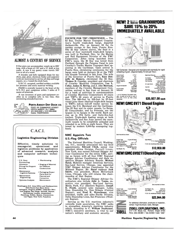 Maritime Reporter Magazine, page 36,  Mar 1980