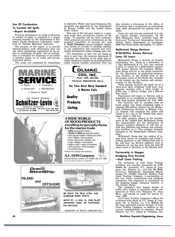 Maritime Reporter Magazine, page 38,  Mar 1980