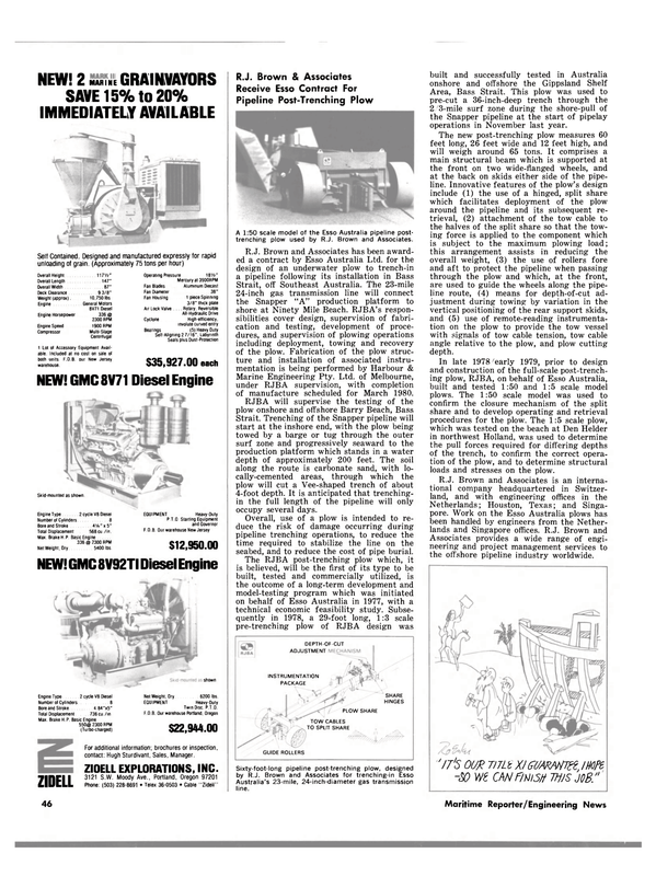 Maritime Reporter Magazine, page 40,  Mar 15, 1980