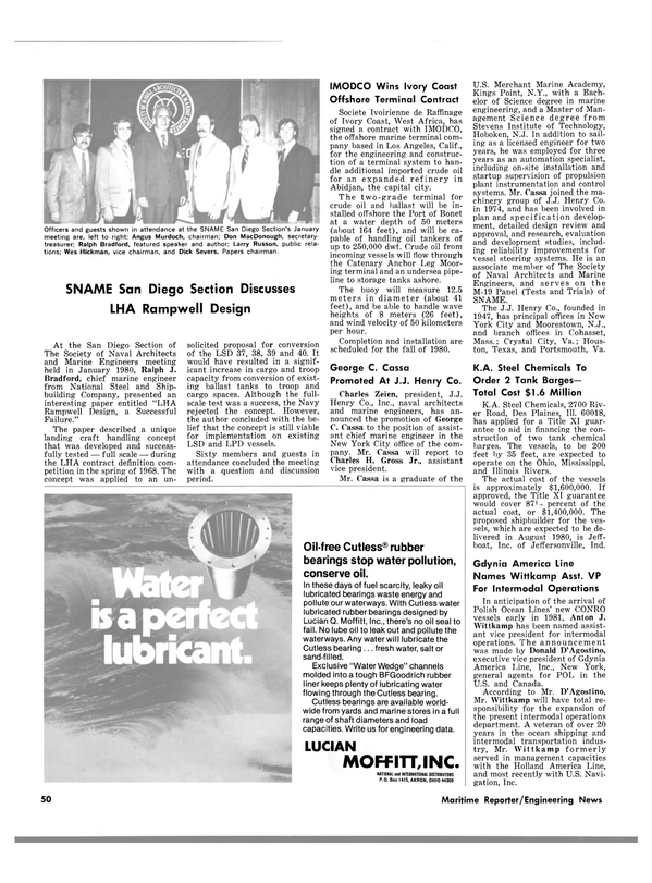 Maritime Reporter Magazine, page 44,  Mar 15, 1980