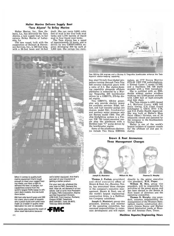 Maritime Reporter Magazine, page 40,  Apr 1980