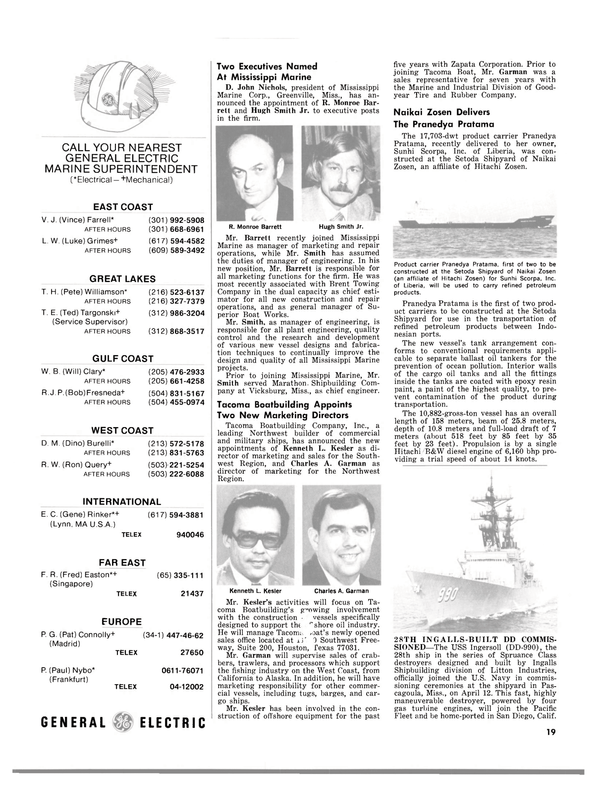 Maritime Reporter Magazine, page 17,  May 1980