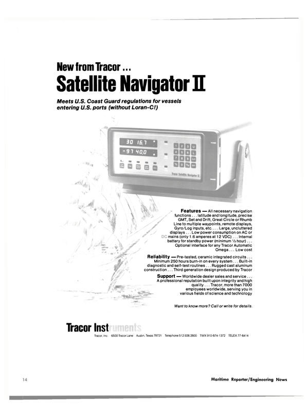 Maritime Reporter Magazine, page 12,  May 15, 1980