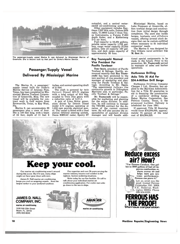 Maritime Reporter Magazine, page 18,  Jun 15, 1980