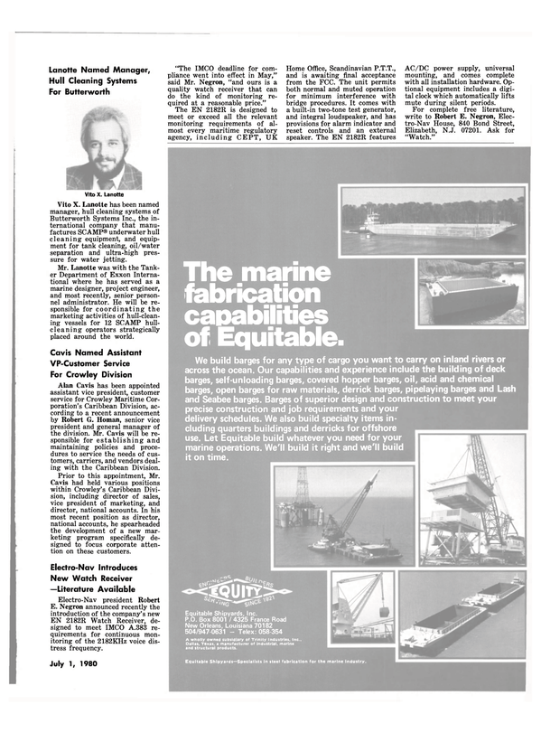 Maritime Reporter Magazine, page 37,  Jul 1980