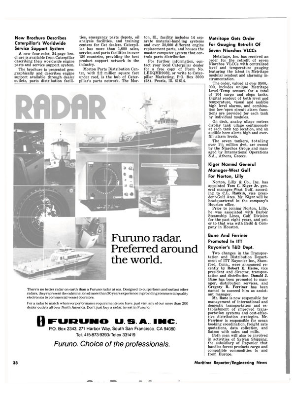 Maritime Reporter Magazine, page 38,  Jul 1980