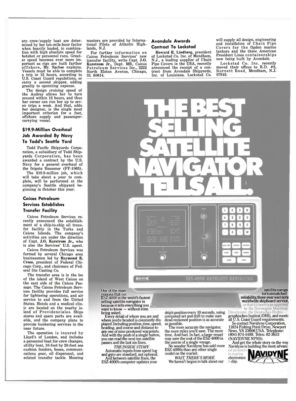 Maritime Reporter Magazine, page 43,  Jul 15, 1980