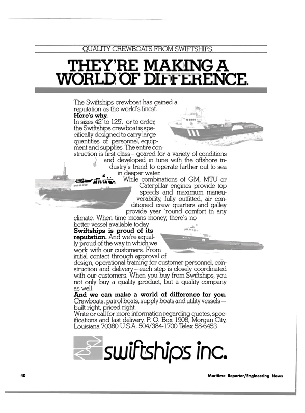 Maritime Reporter Magazine, page 38,  Aug 1980