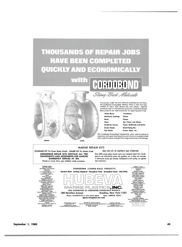 Maritime Reporter Magazine, page 41,  Sep 1980