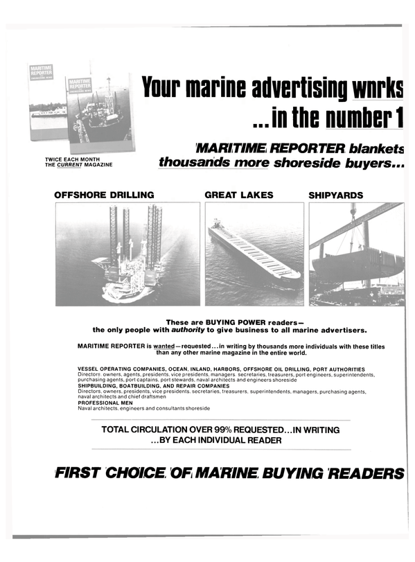 Maritime Reporter Magazine, page 42,  Sep 15, 1980