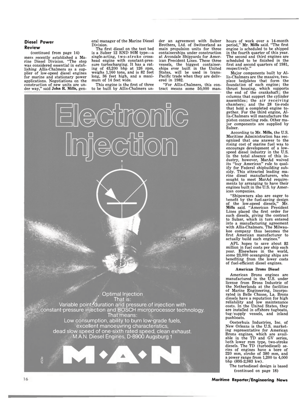 Maritime Reporter Magazine, page 14,  Oct 15, 1980