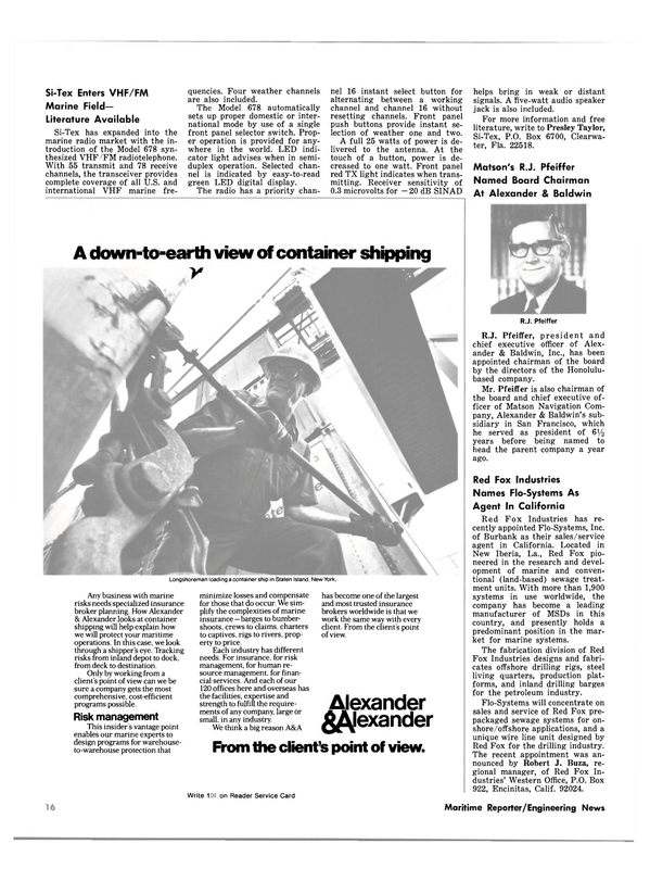 Maritime Reporter Magazine, page 14,  Nov 15, 1980