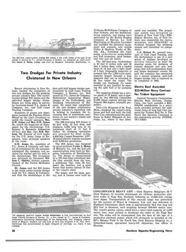 Maritime Reporter Magazine, page 28,  Nov 15, 1980