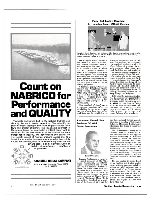 Maritime Reporter Magazine, page 4,  Nov 15, 1980