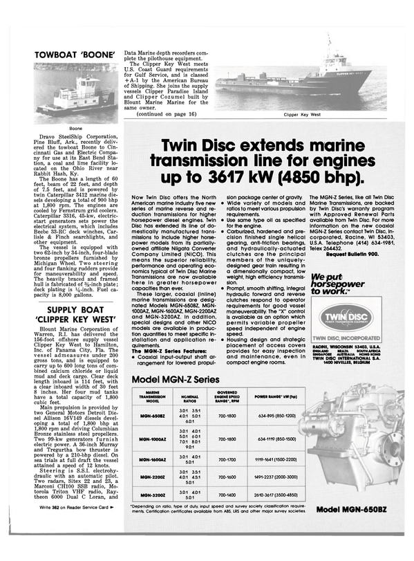 Maritime Reporter Magazine, page 13,  Jan 1981