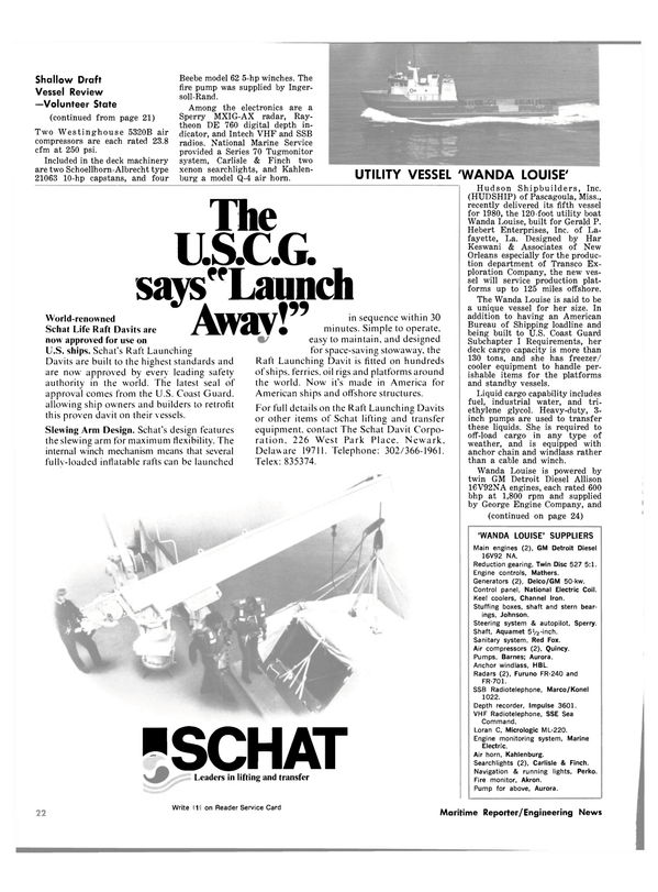 Maritime Reporter Magazine, page 20,  Jan 1981