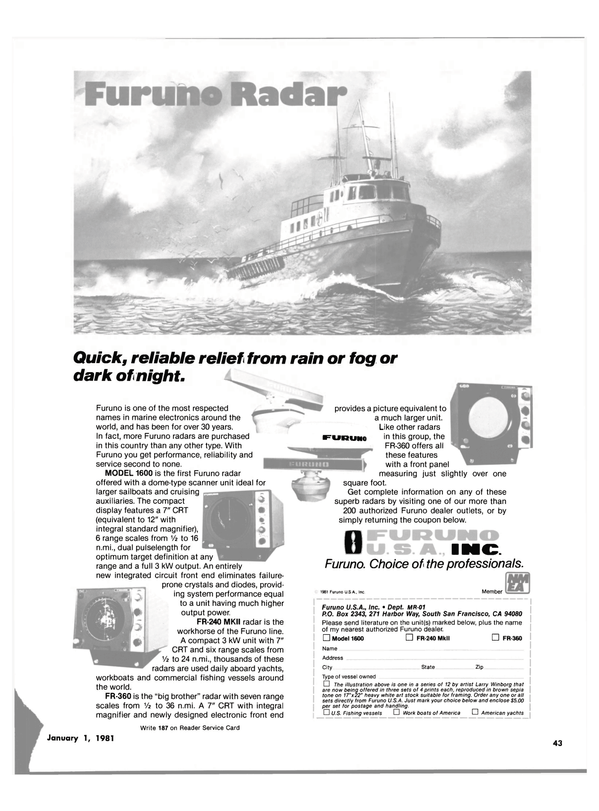Maritime Reporter Magazine, page 43,  Jan 1981