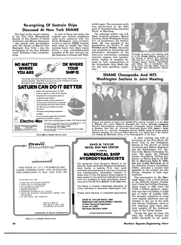 Maritime Reporter Magazine, page 48,  Jan 1981