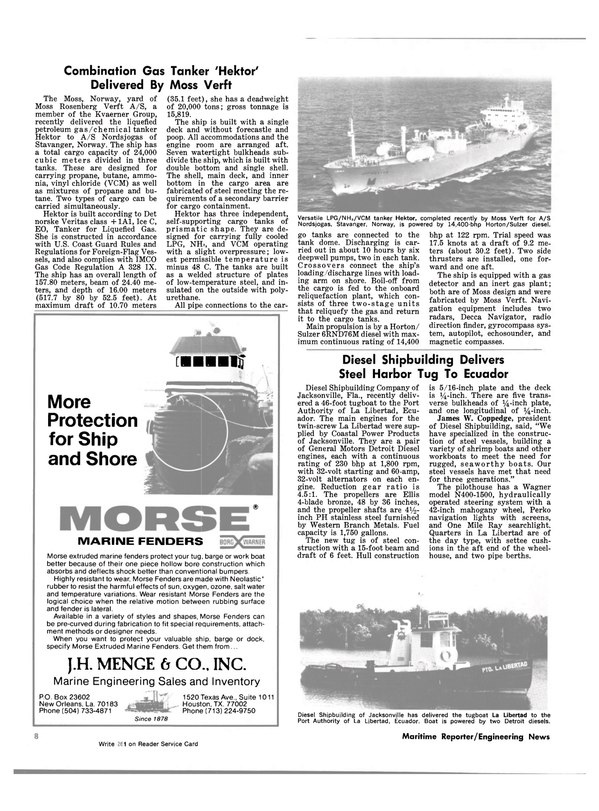 Maritime Reporter Magazine, page 6,  Jan 1981