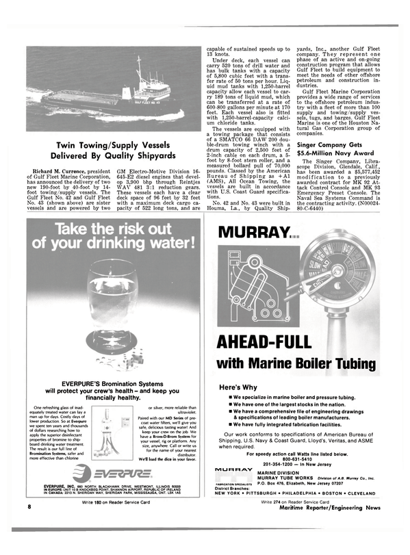 Maritime Reporter Magazine, page 6,  Jan 15, 1981