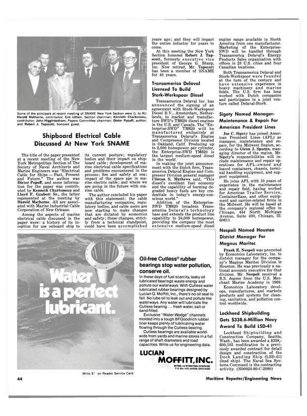 Maritime Reporter Magazine, page 42,  Mar 15, 1981