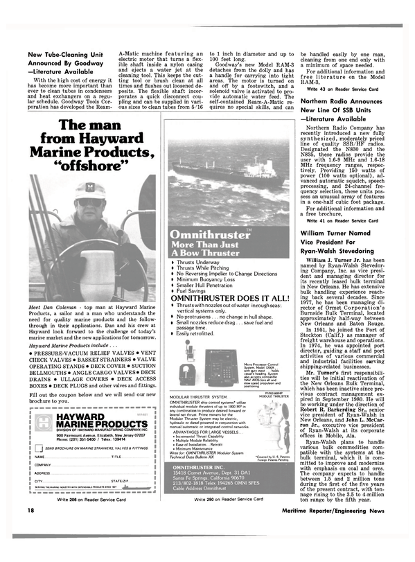 Maritime Reporter Magazine, page 16,  Apr 1981